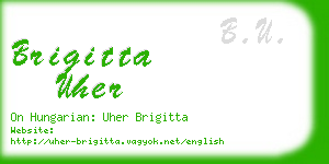 brigitta uher business card